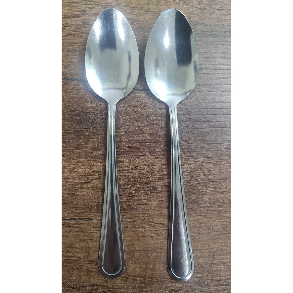 Royal Norfolk 18/0 Stainless Steel R5N1 Oval Soup Spoon Lot Of 2